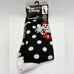 Disney Mickey & Minnie Mouse Polka Dot Crew Socks